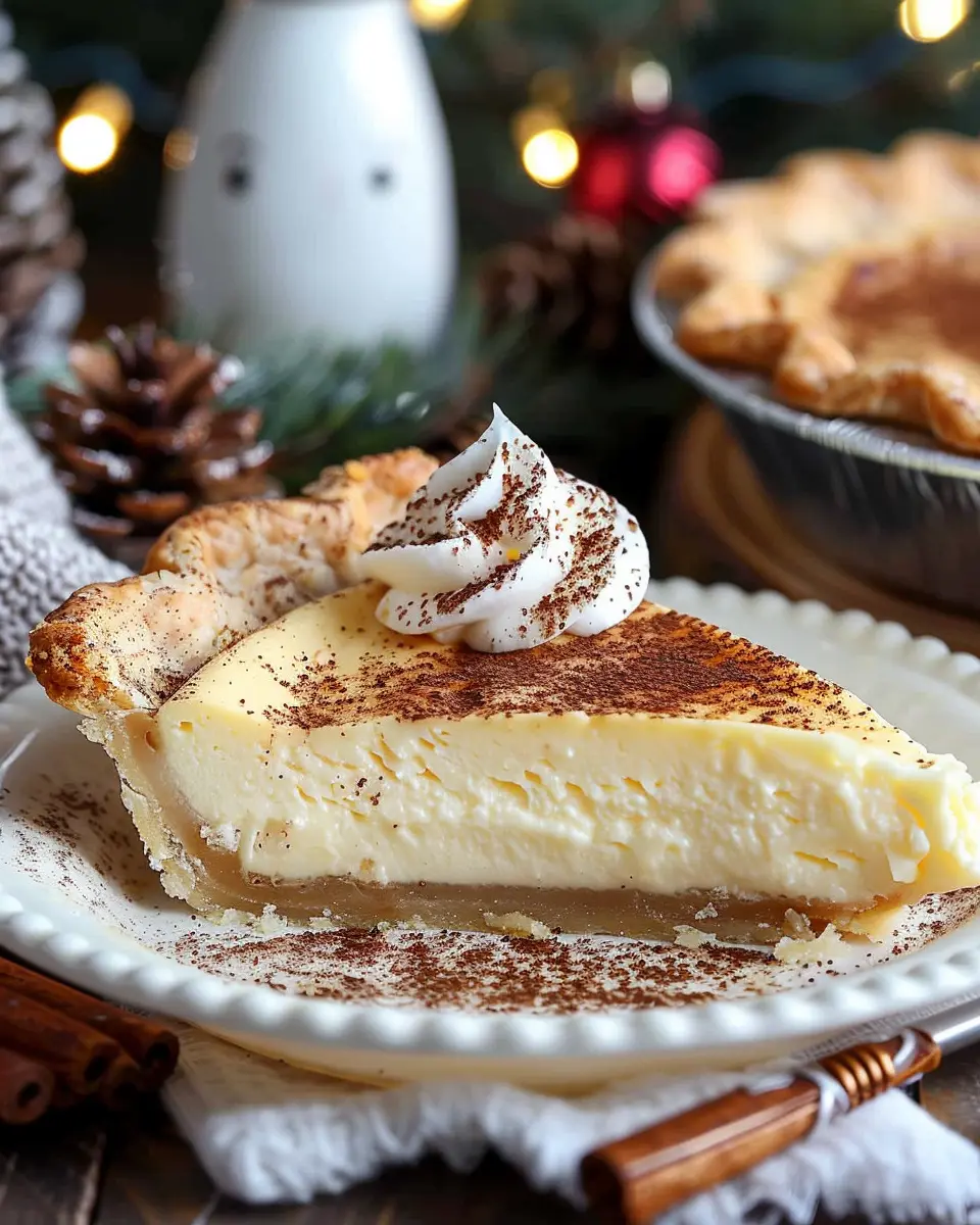 Christmas Eve Cinnamon-Vanilla Custard Pie: Indulgent Holiday Magic