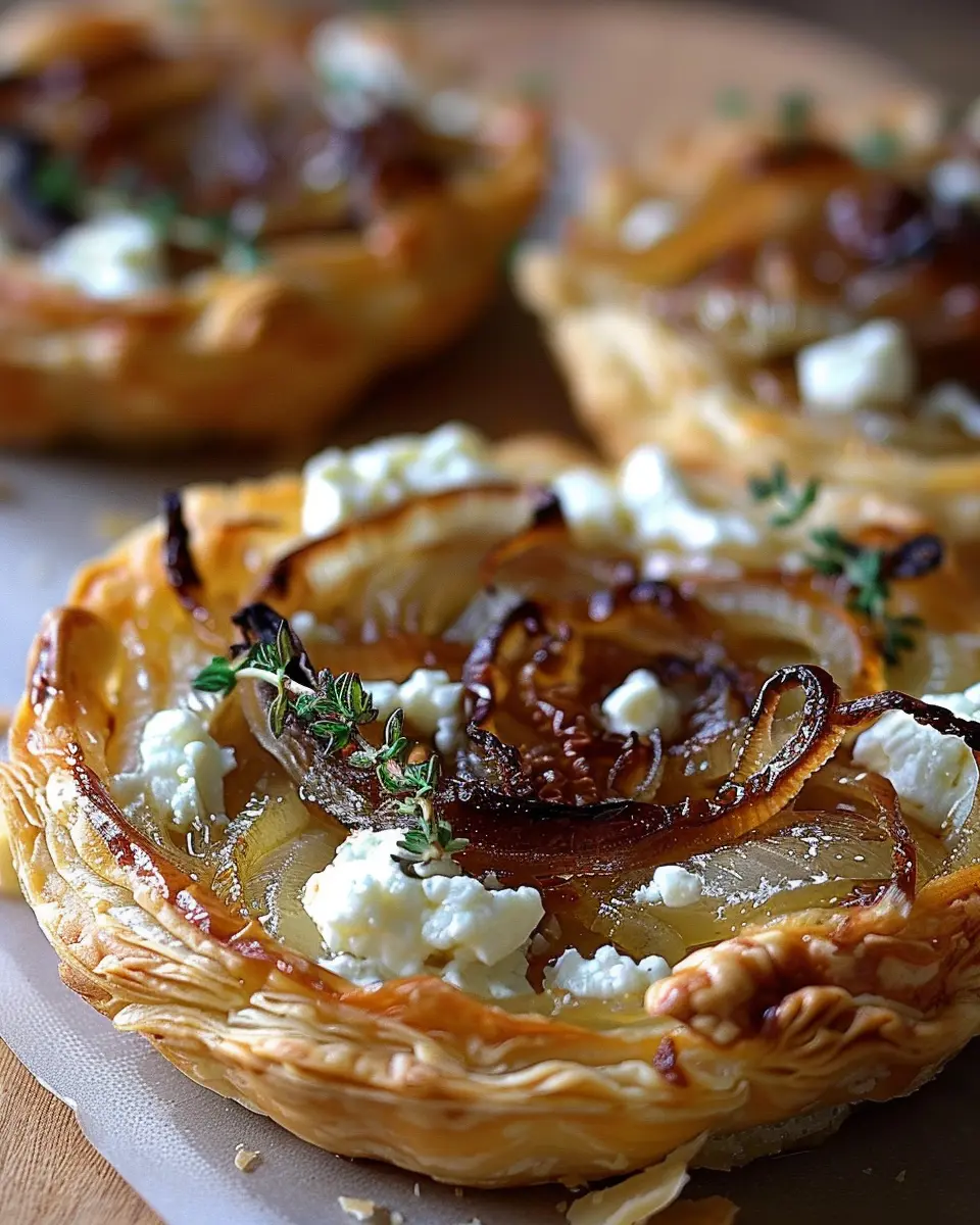 Irresistible Caramelized Onion and Goat Cheese Tarts Made Easy