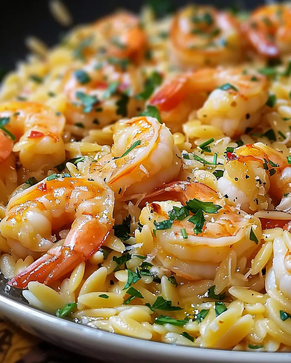 One Pan Parmesan Orzo with Shrimp: Easy Comfort Food Delight