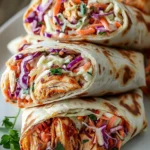BBQ Chicken Coleslaw Wraps