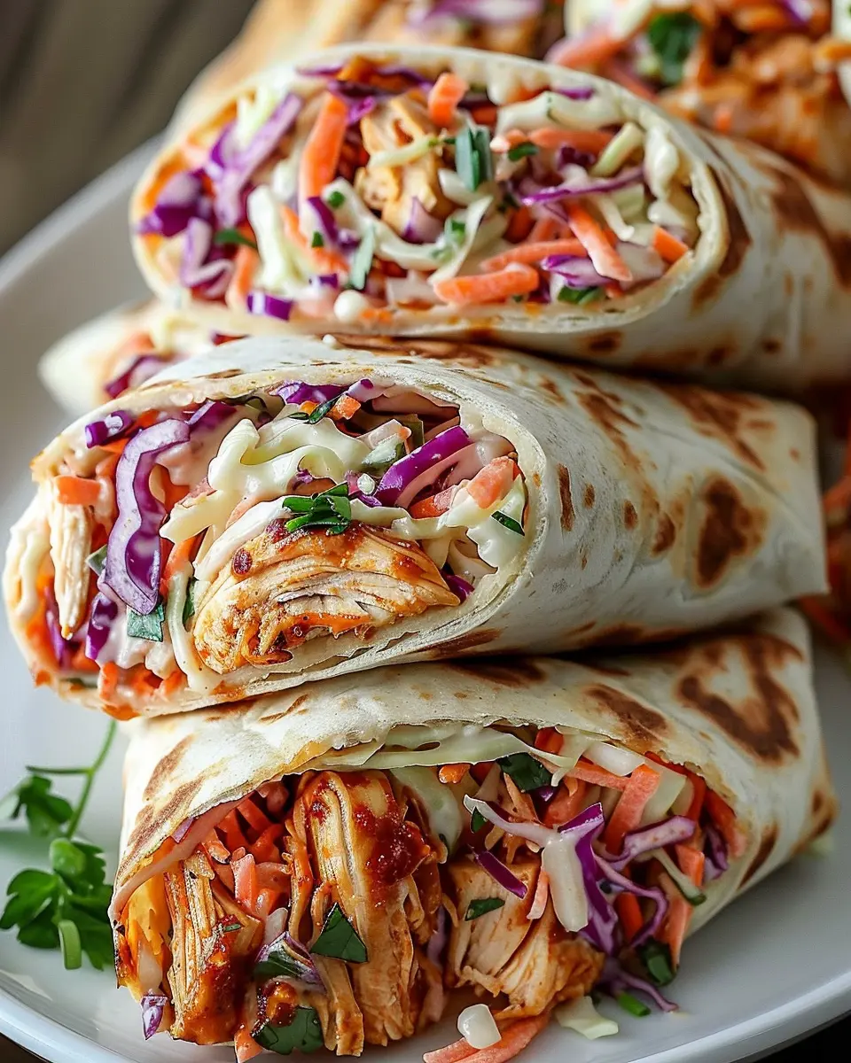 BBQ Chicken Coleslaw Wraps: Easy, Flavorful Dinner Delight