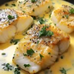 Baked Cod in Coconut Lemon Cream Sauce for Busy Weeknights