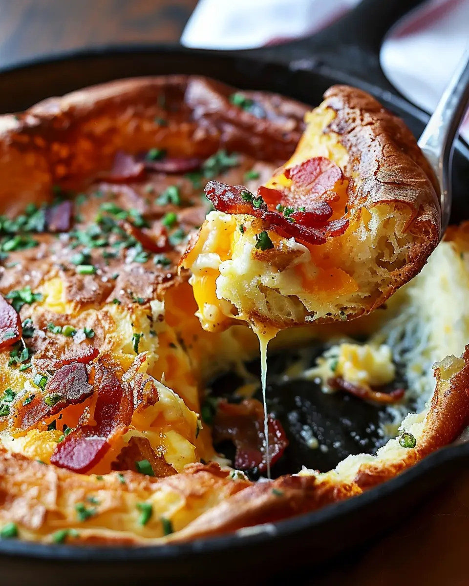 Savory Cheddar Turkey Bacon Dutch Baby: A Delightful Treat for All