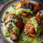 Best Peruvian Chicken with Creamy Green Sauce Recipe