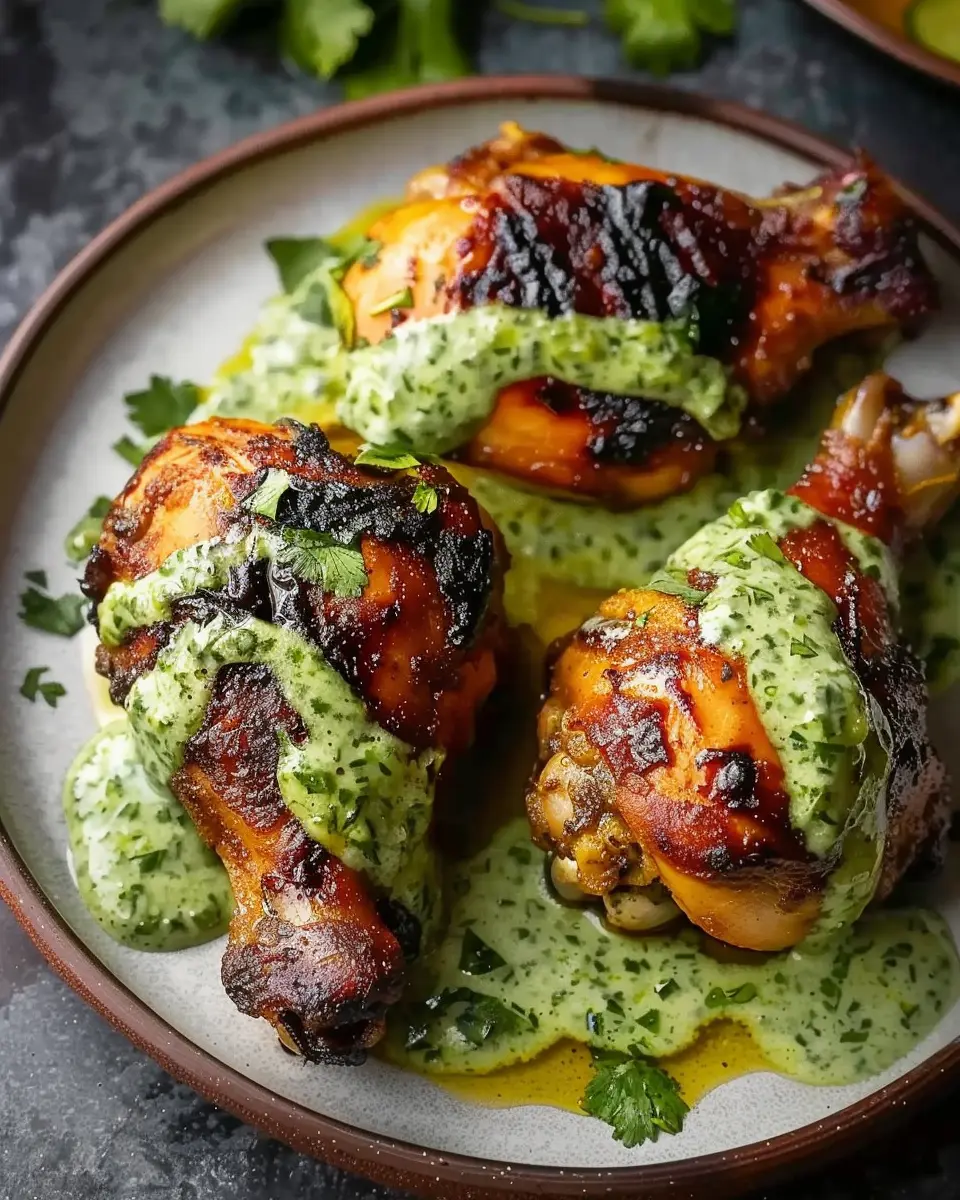 Best Peruvian Chicken with Creamy Green Sauce: A Juicy Delight