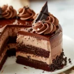Triple Chocolate Mousse Cake Recipe