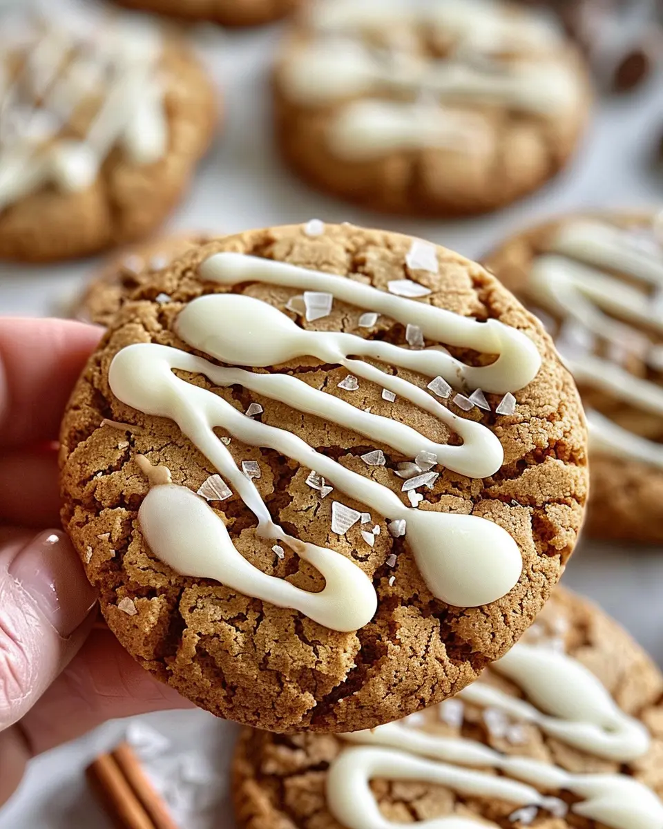 Chewy Maple Cinnamon Cookies with White Chocolate Bliss