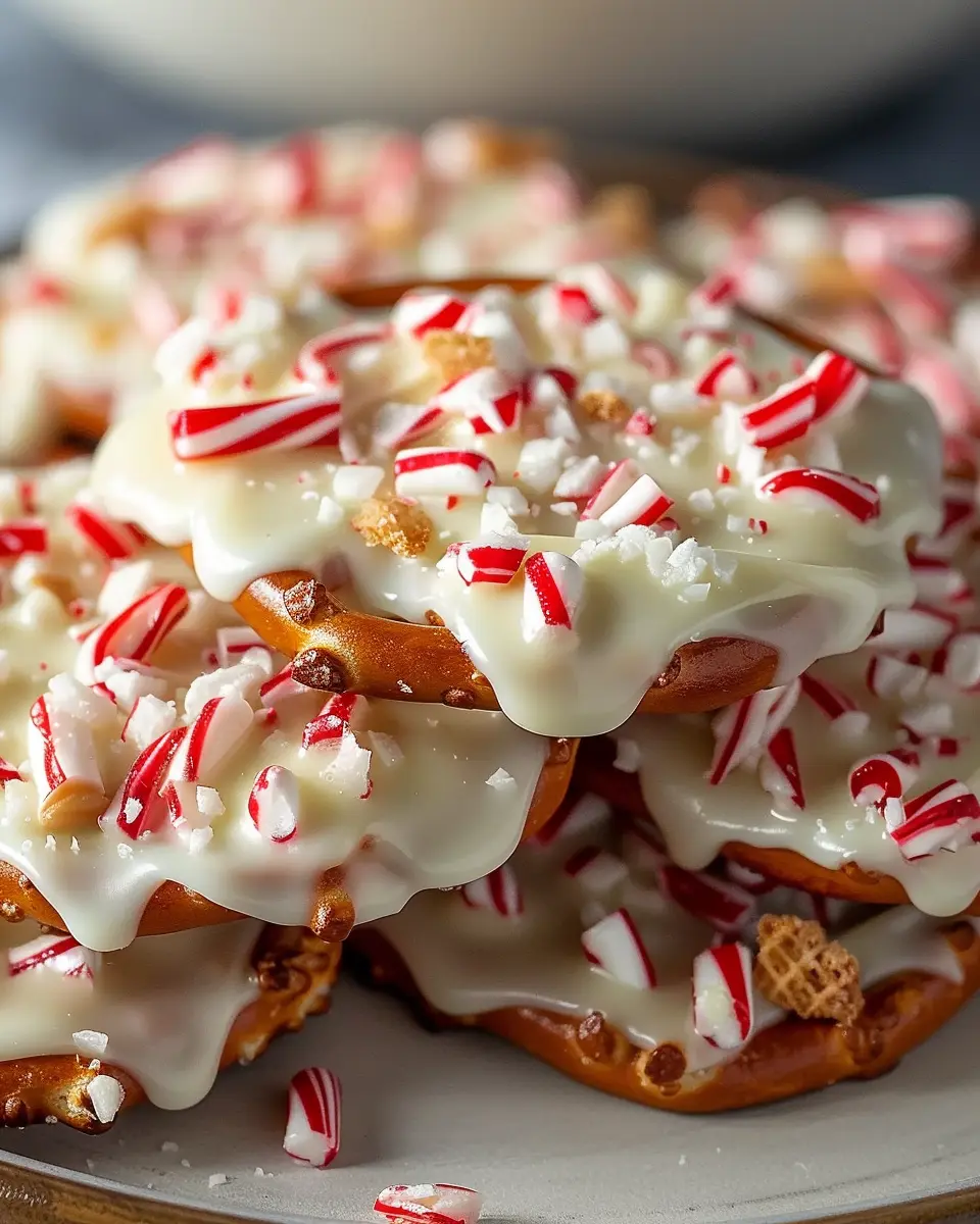 White Chocolate Peppermint Pretzel Crisps: The Best Festive Treats