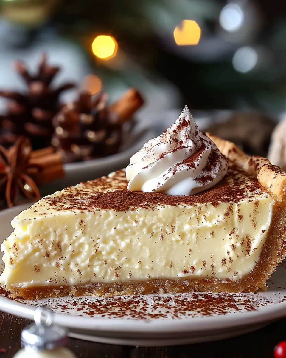 Christmas Eve Cinnamon-Vanilla Custard Pie: A Creamy Holiday Treat
