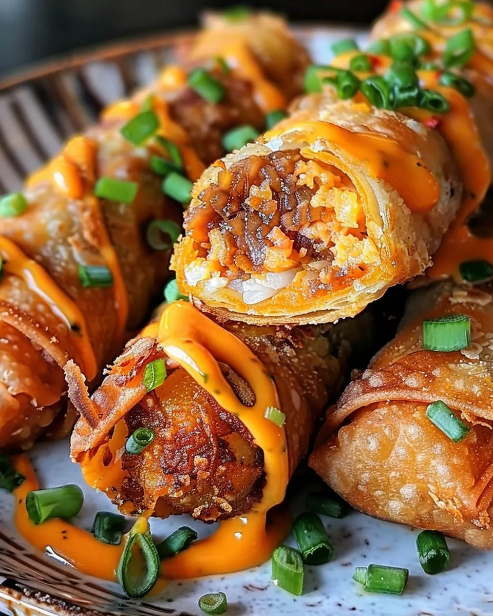 Voodoo Egg Rolls: Irresistible Fusion Snack with Turkey Bacon and Chicken Ham