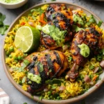 Why Peruvian Chicken and Rice with Green Sauce Rocks