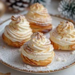 Dreamy Eggnog Cream Puffs Holiday Delight