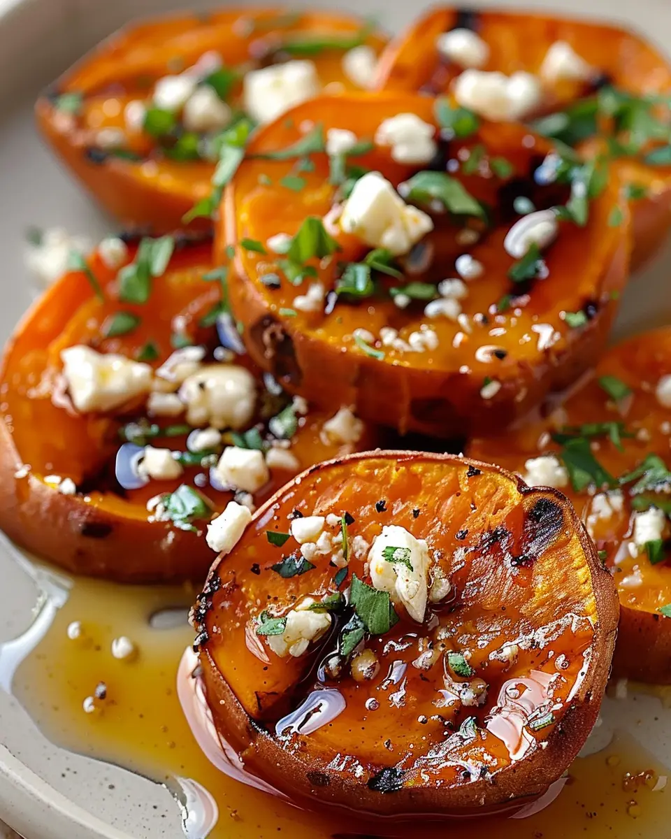 Roasted Sweet Potato Rounds with Honey & Feta: Effortlessly Delicious