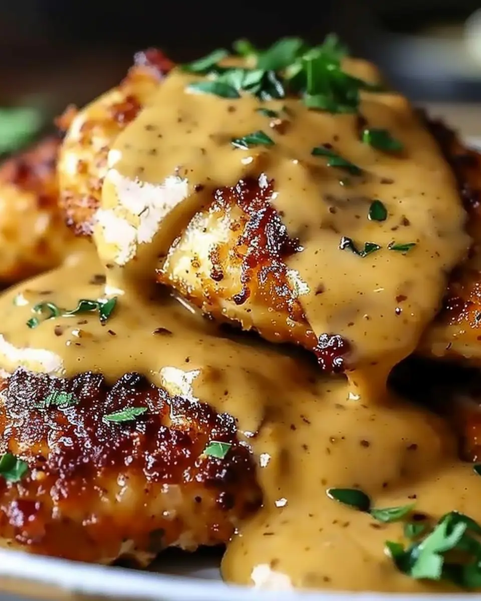 Pretzel Chicken with Mustard-Cheddar Sauce: The Best Indulgent Twist