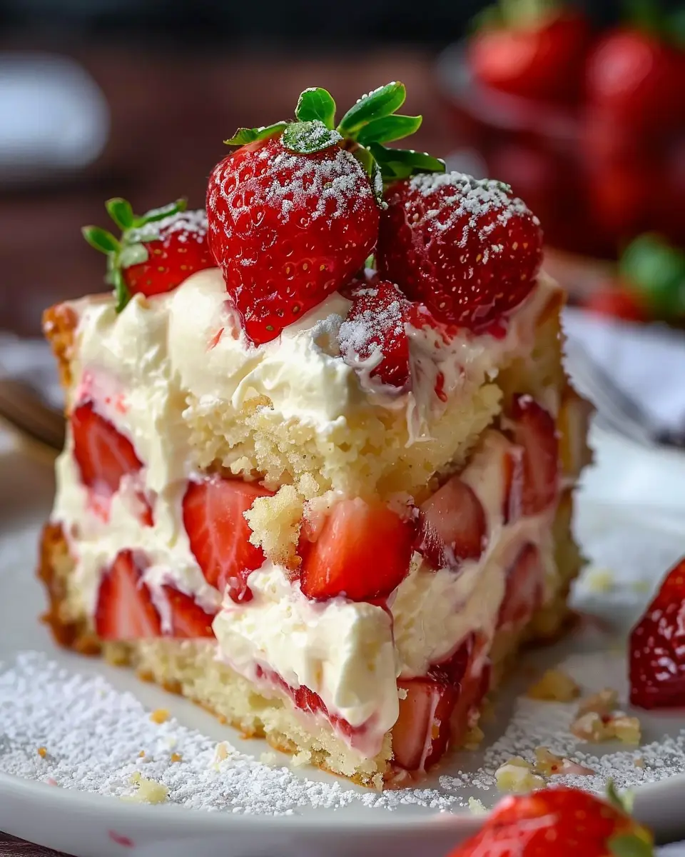 Strawberry Custard Delight Cake: An Easy Indulgent Recipe Guide